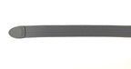 CINTURA DA UOMO ZERBINI COTONE ELAST. E PELLE GRIGIO E FIBBIA SILVER A15ZE03