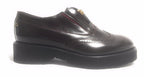 SCARPE DONNA GUARDIANI SPORT IN PELLE VINO E ZIP MODELLO LADYSOHO D15AG04