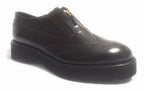 SCARPE DONNA GUARDIANI SPORT IN PELLE VINO E ZIP MODELLO LADYSOHO D15AG04