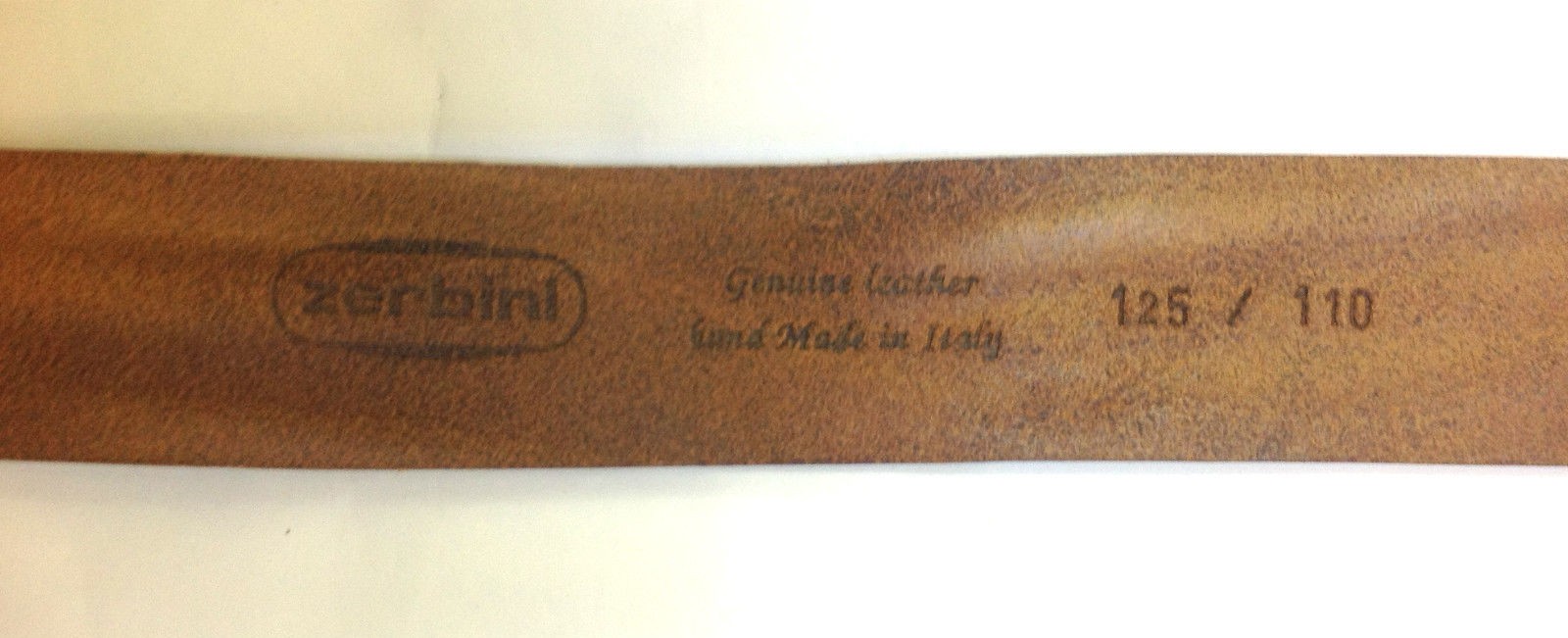 CINTA ZERBINI IN PELLE BOTTOLATA COGNAC FIBBIA IN ACCIAIO SAT. A VITE H. 3,5 CM