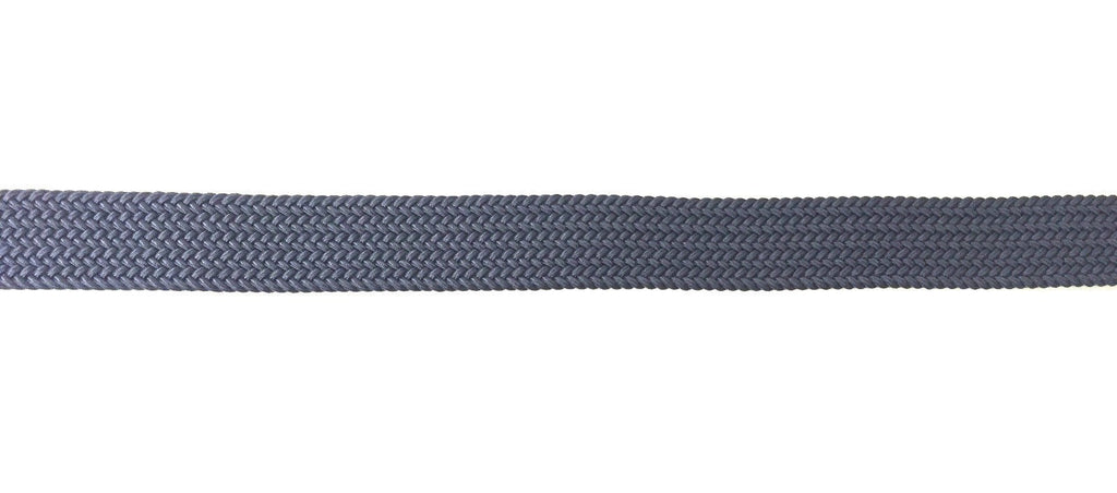 CINTURA DA UOMO ZERBINI COTONE ELAST. E PELLE BLU E FIBBIA SILVER A15ZE02