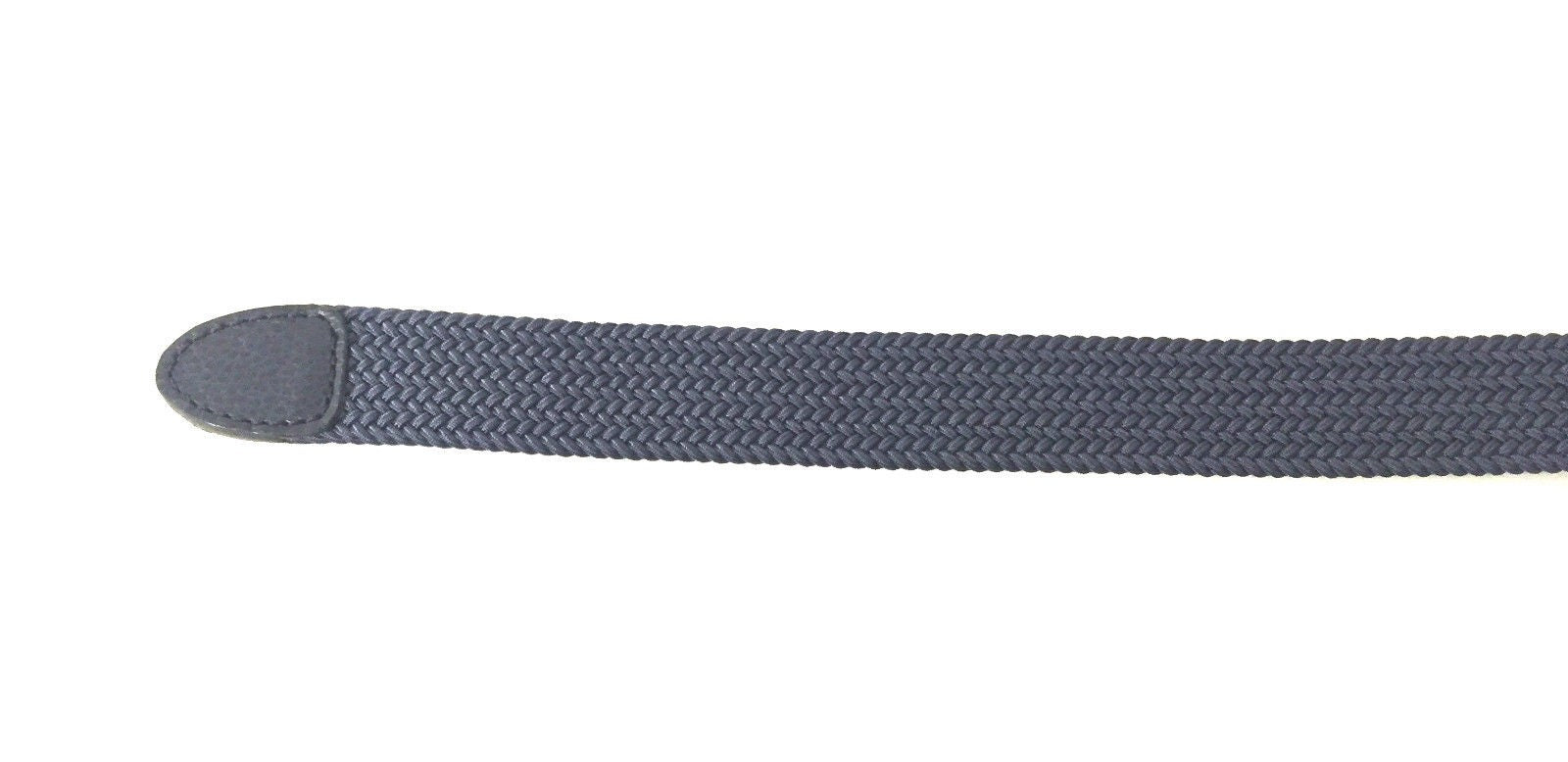 CINTURA DA UOMO ZERBINI COTONE ELAST. E PELLE BLU E FIBBIA SILVER A15ZE02