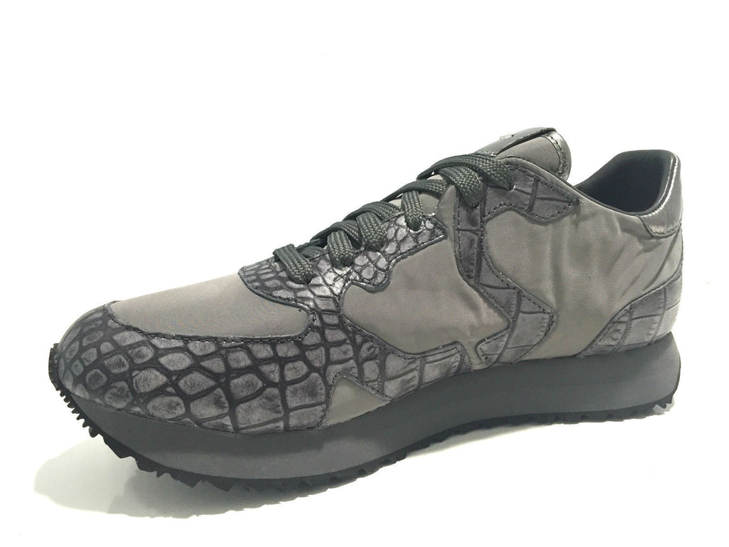 SCARPE UOMO SNEAKER GUARDIANI SPORT WEN GRIGIO ST COCCO E CANVASS U16AG13
