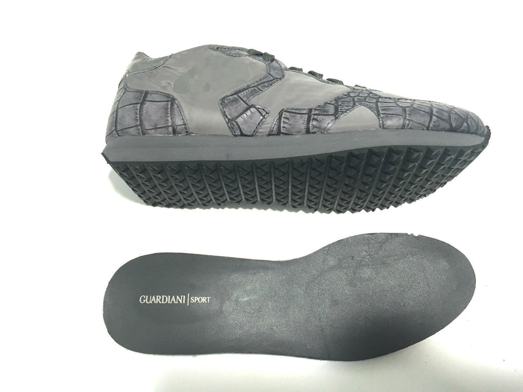 SCARPE UOMO SNEAKER GUARDIANI SPORT WEN GRIGIO ST COCCO E CANVASS U16AG13