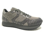 SCARPE UOMO SNEAKER GUARDIANI SPORT WEN GRIGIO ST COCCO E CANVASS U16AG13