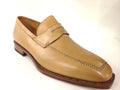 SCARPE UOMO SANTONI MOCASSINO SFILATO BEIGE MALAGA  fatto mano s 66