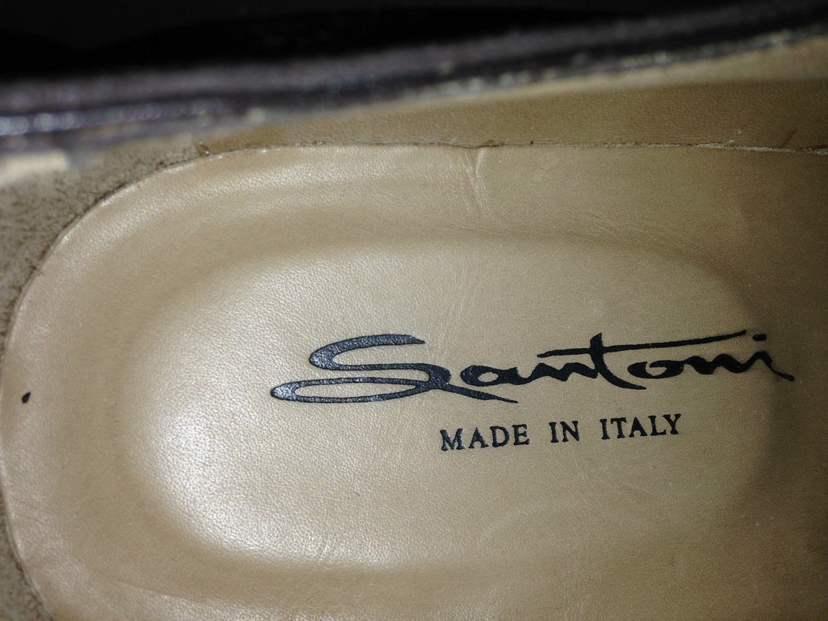 SCARPE UOMO SANTONI DERBY SUEDE IDROREP MARRONE T.MORO  FONDO GOMMA SOFT 18