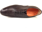 SCARPE UOMO SANTONI FRANCESINA CON DUILIO PELLE  MARRONE MORO F. GOMMA      25