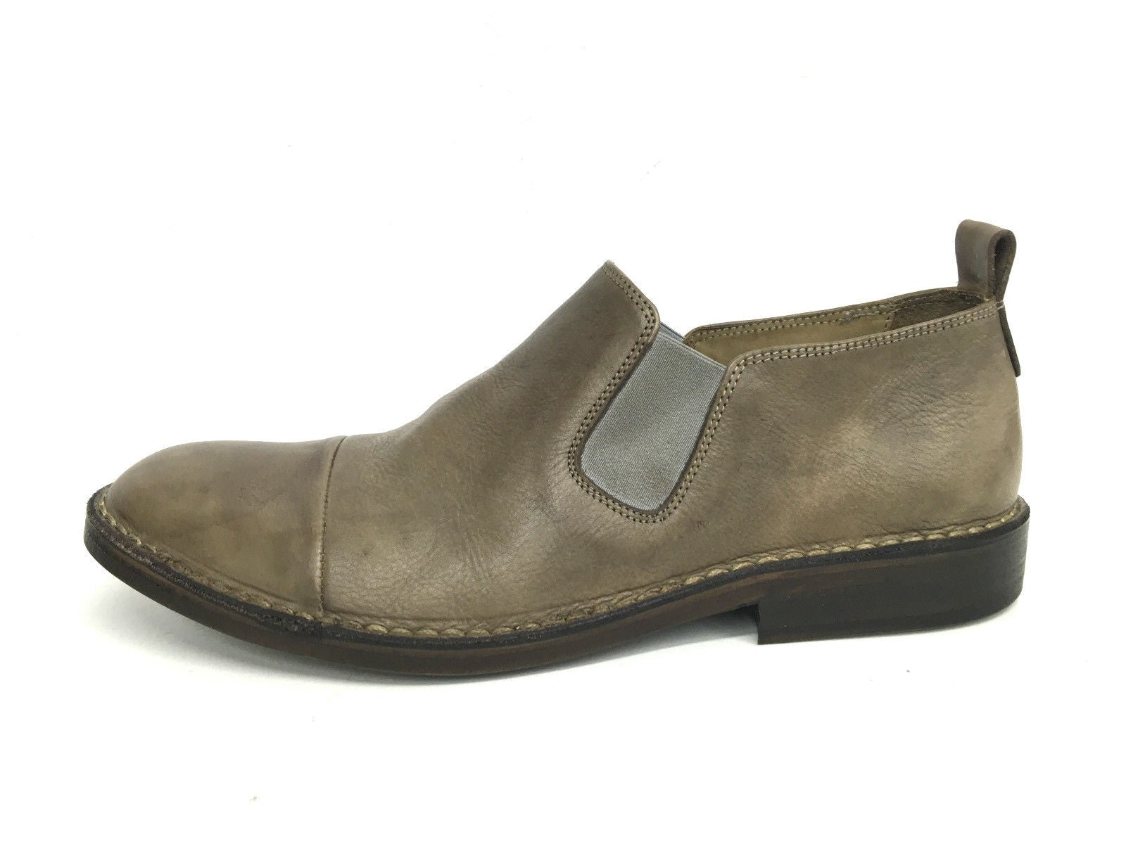 SCARPE UOMO ERNESTO DOLANI MOCASSINO IN PELLE BUFALO TAUPE ARTIGIANALE US16ED01