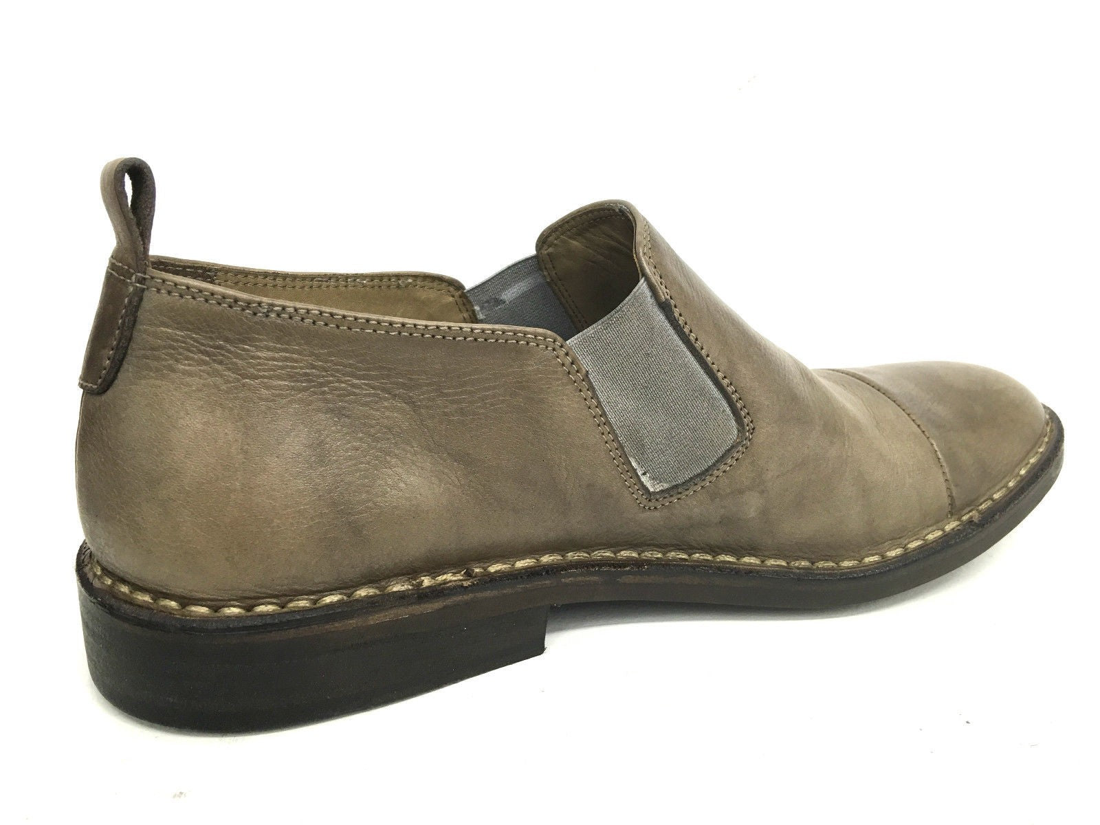 SCARPE UOMO ERNESTO DOLANI MOCASSINO IN PELLE BUFALO TAUPE ARTIGIANALE US16ED01
