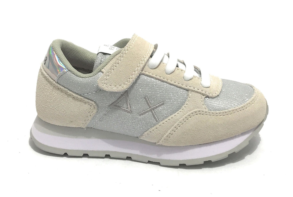 Scarpe bambino Sun68 sneaker Girl's Ally solid bianco/ glitter ZS21SU07 Z31404