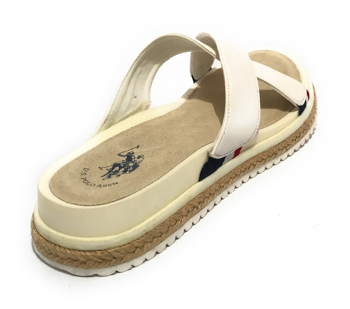 Ciabatta U.S. Polo Erica in ecopelle bianco DS21UP50 404S0/Y1