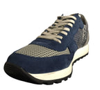 SCARPE UOMO RUNNING QUATTROVENTI 420 HAND MADE BLU  ACCIAIO US15QB05