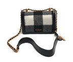 Borsa Guess tracolla Abey convertible xbody flap fletro a quadri nero/ bianco BS23GU62 WO855819