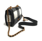 Borsa Guess tracolla Abey convertible xbody flap fletro a quadri nero/ bianco BS23GU62 WO855819