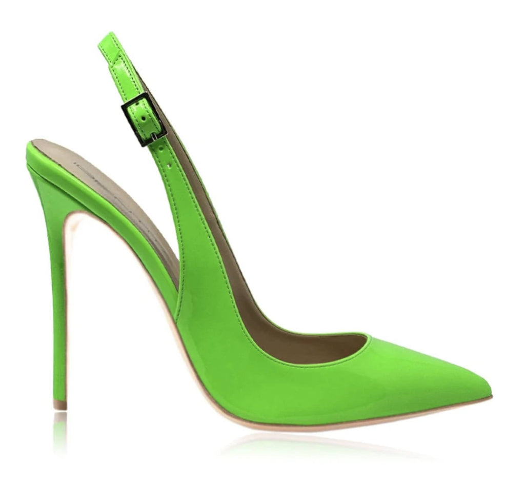 Scarpe donna décolleté Identità in pelle verde TC 10 DS23ID05 ART.2498