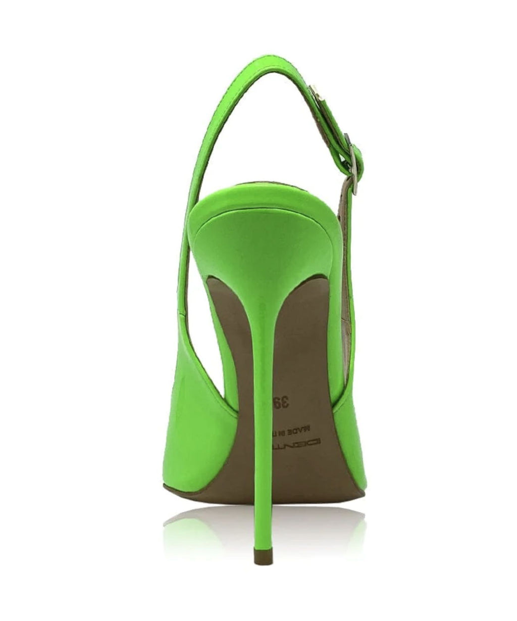 Scarpe donna décolleté Identità in pelle verde TC 10 DS23ID05 ART.2498