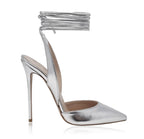 Scarpe donna décolleté Identità in pelle argento TC 12 DS23ID07 ART.2601