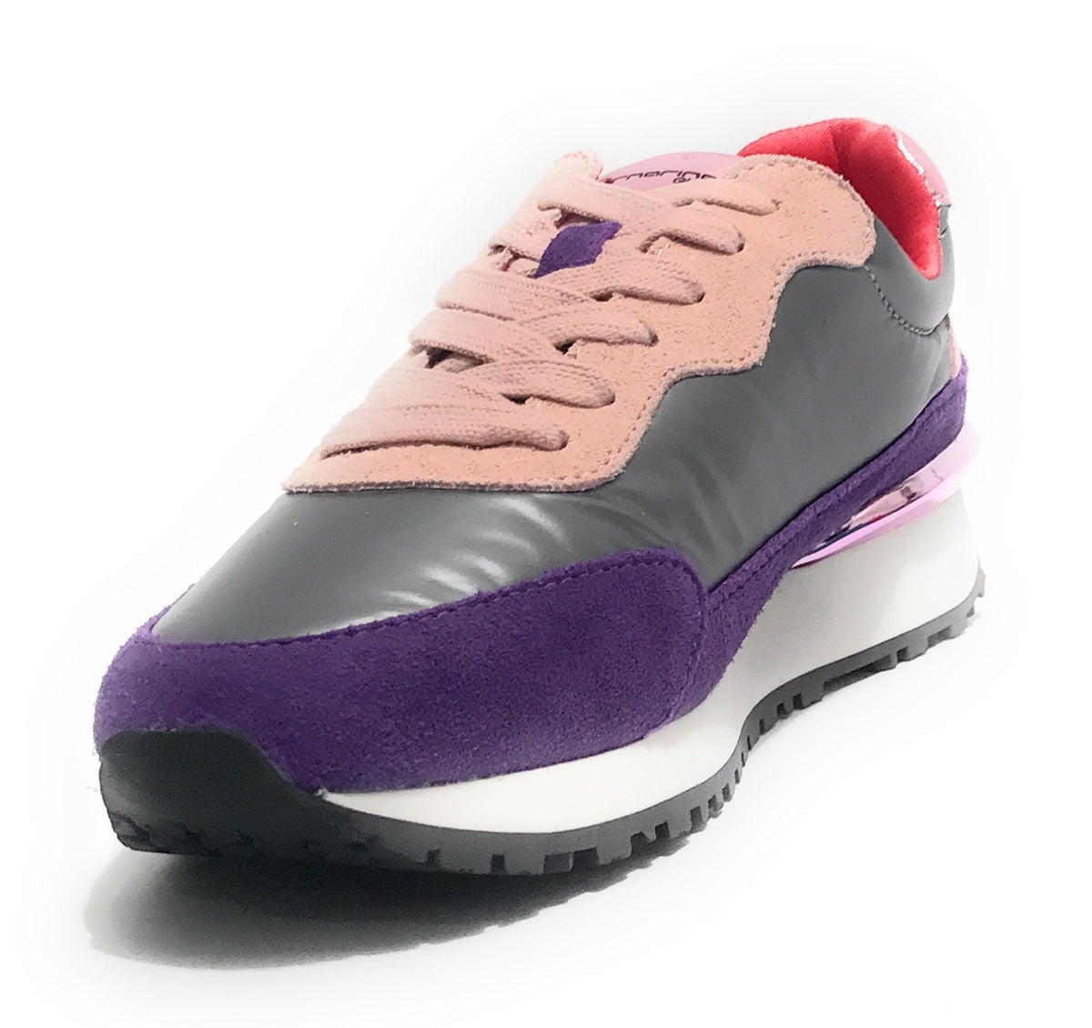 Scarpe donna Fornarina sneaker running Urraca in pelle/ nylon purple D24FN09