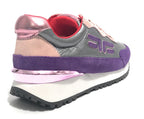 Scarpe donna Fornarina sneaker running Urraca in pelle/ nylon purple D24FN09