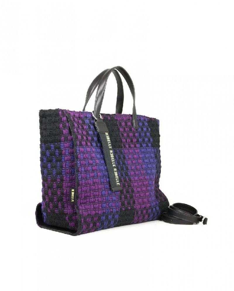 Borsa donna Rebelle Ashanti Shopping S check violet B24RE24 1WRE84