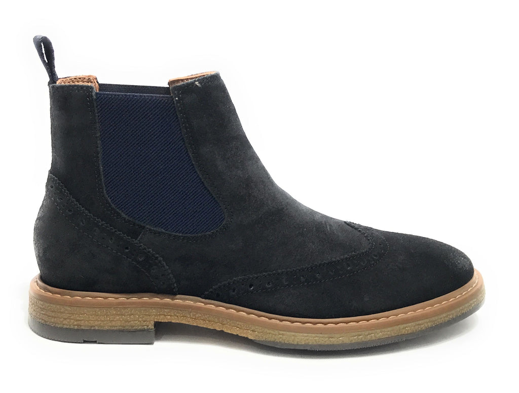 Stivaletto beatles uomo Elite in pelle scamosciata navy blu U24EL11 1008