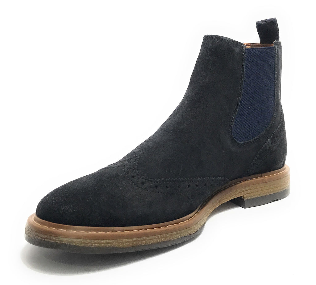 Stivaletto beatles uomo Elite in pelle scamosciata navy blu U24EL11 1008