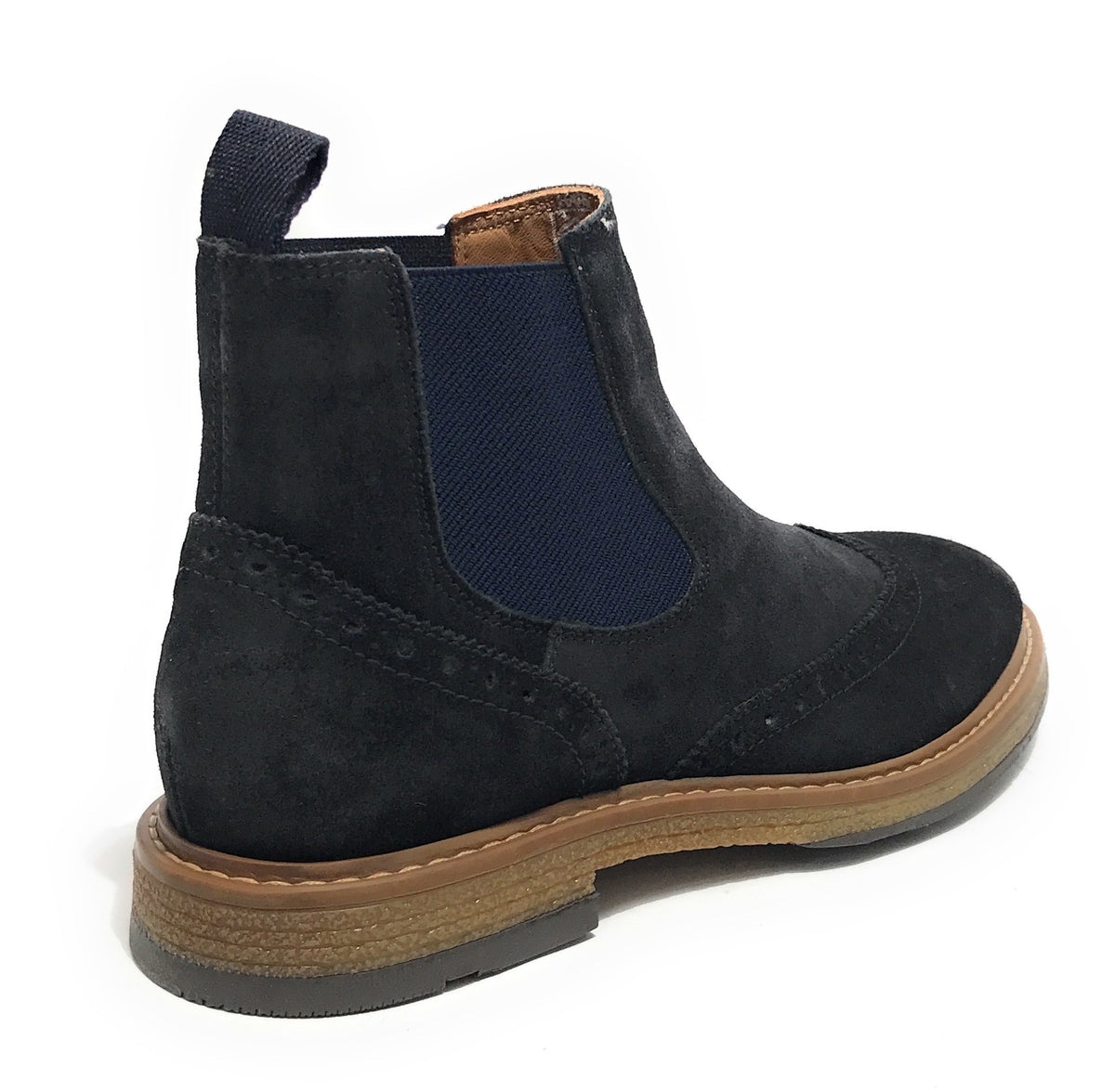 Stivaletto beatles uomo Elite in pelle scamosciata navy blu U24EL11 1008
