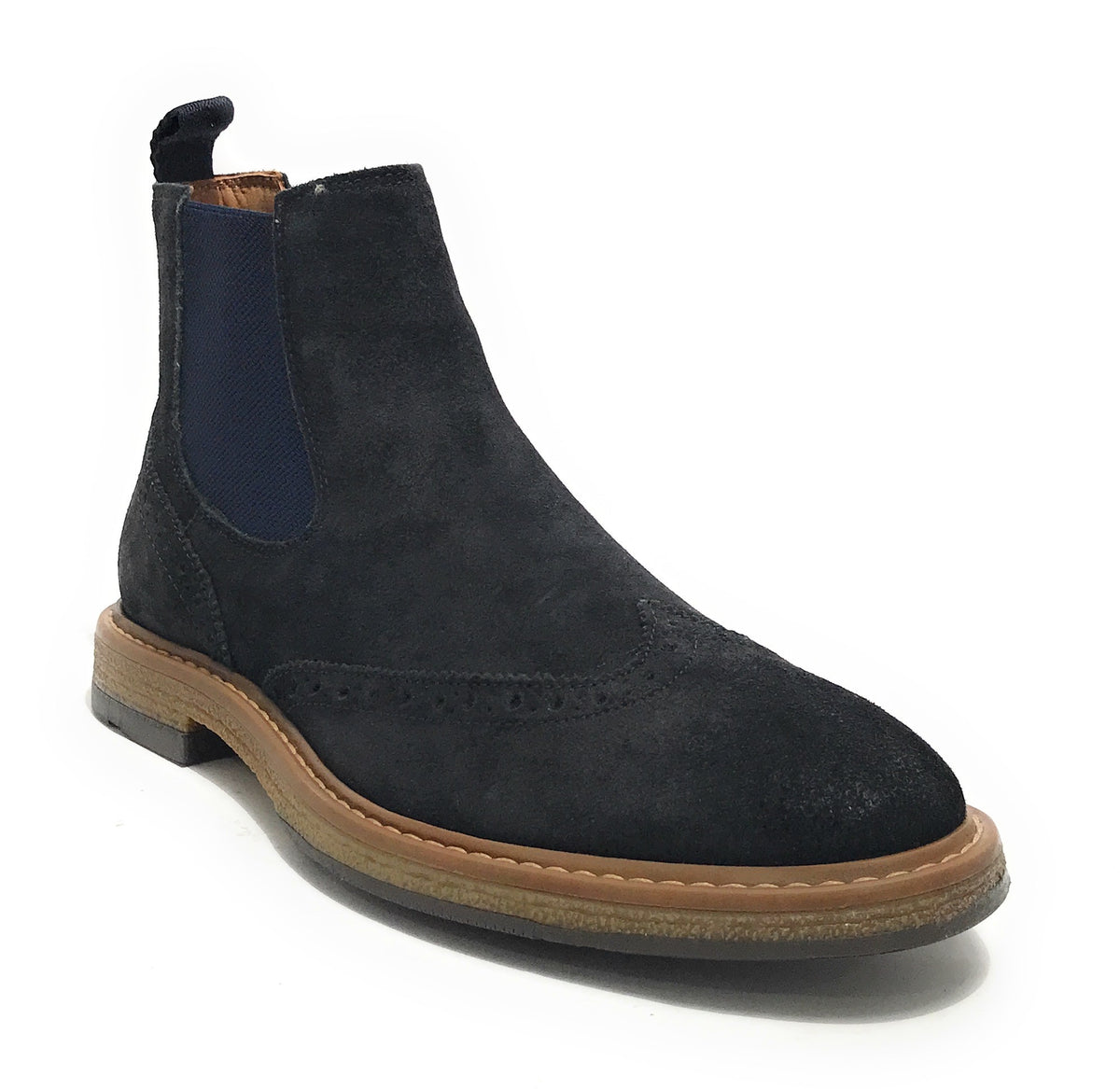 Stivaletto beatles uomo Elite in pelle scamosciata navy blu U24EL11 1008