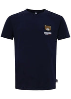 T-shirt intima Moschino logo Underbear colore blu uomo ES24MO17 V1A0788 4410