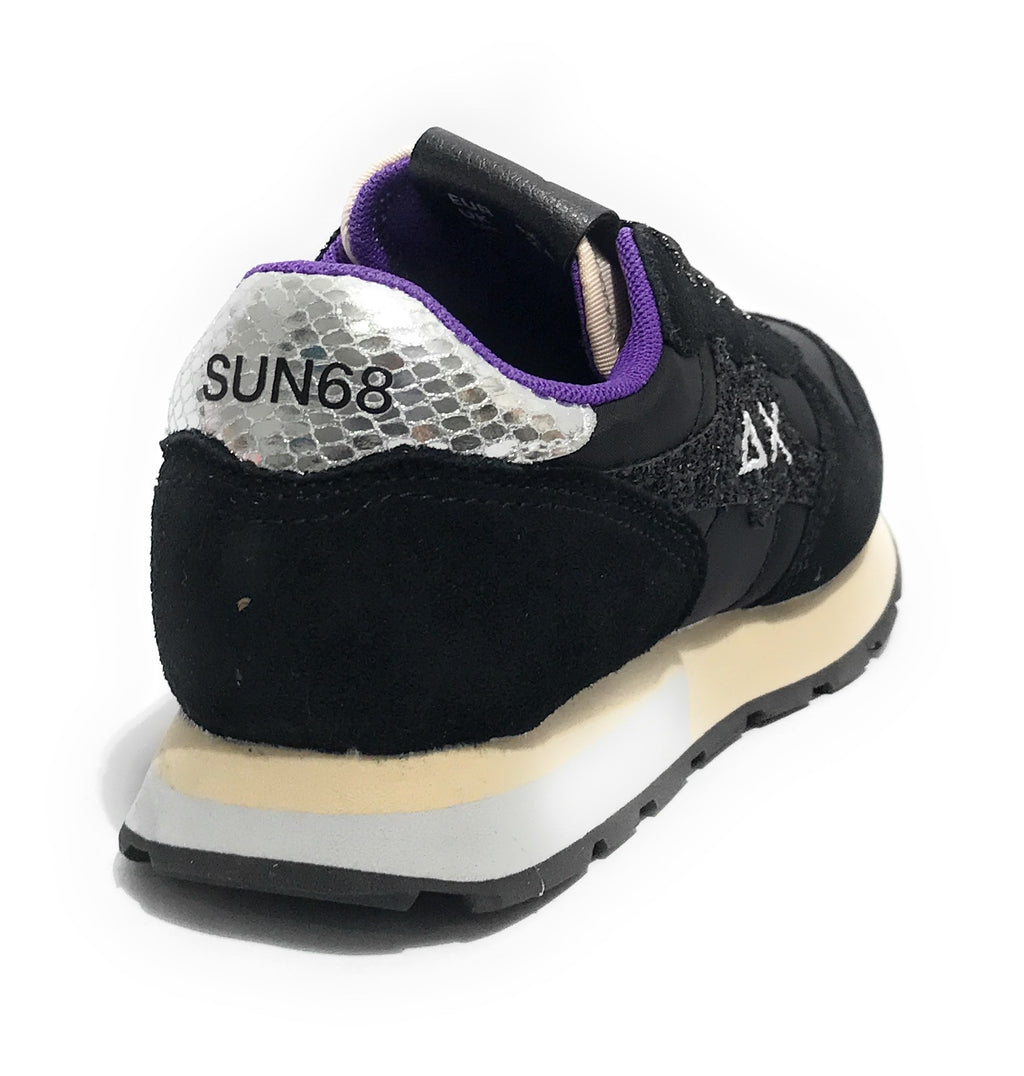 Sneaker Sun68 Girl's Stargirl glitter logo nero Z25SU16 Z44410T