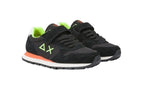 Sneaker Sun68 boy's Tom fluo pelle/ nylon nero Z25SU32 Z44302K