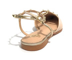 Scarpe donna sandalo Gold&gold ecopelle nude DS25GG06 GD245