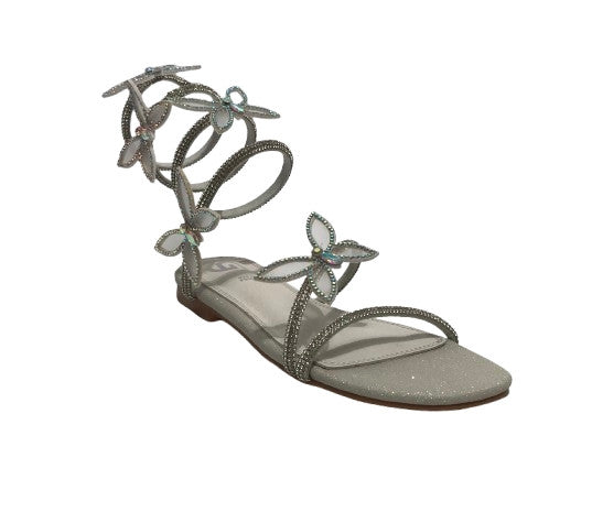 Scarpe donna Gold&gold sandalo con strass silver DS25GG27 GH52