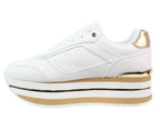 Scarpe donna sneaker Guess Hansin4 white/platino DS26GU42 FLJHN4ELE12
