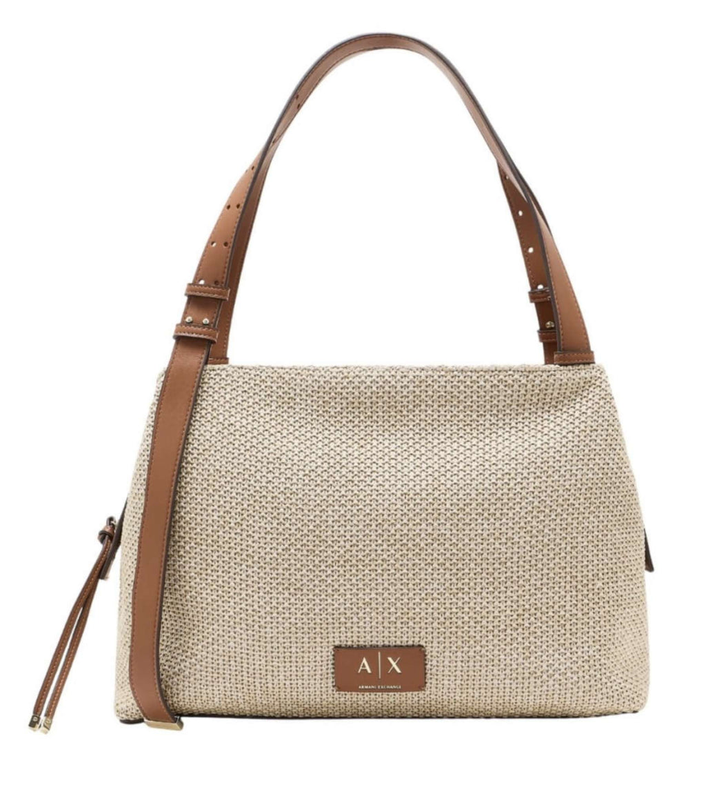 Borsa donna shopper Armani Exchange natural/ saline clay BS26AX31 XW002603 AF22683 M6261