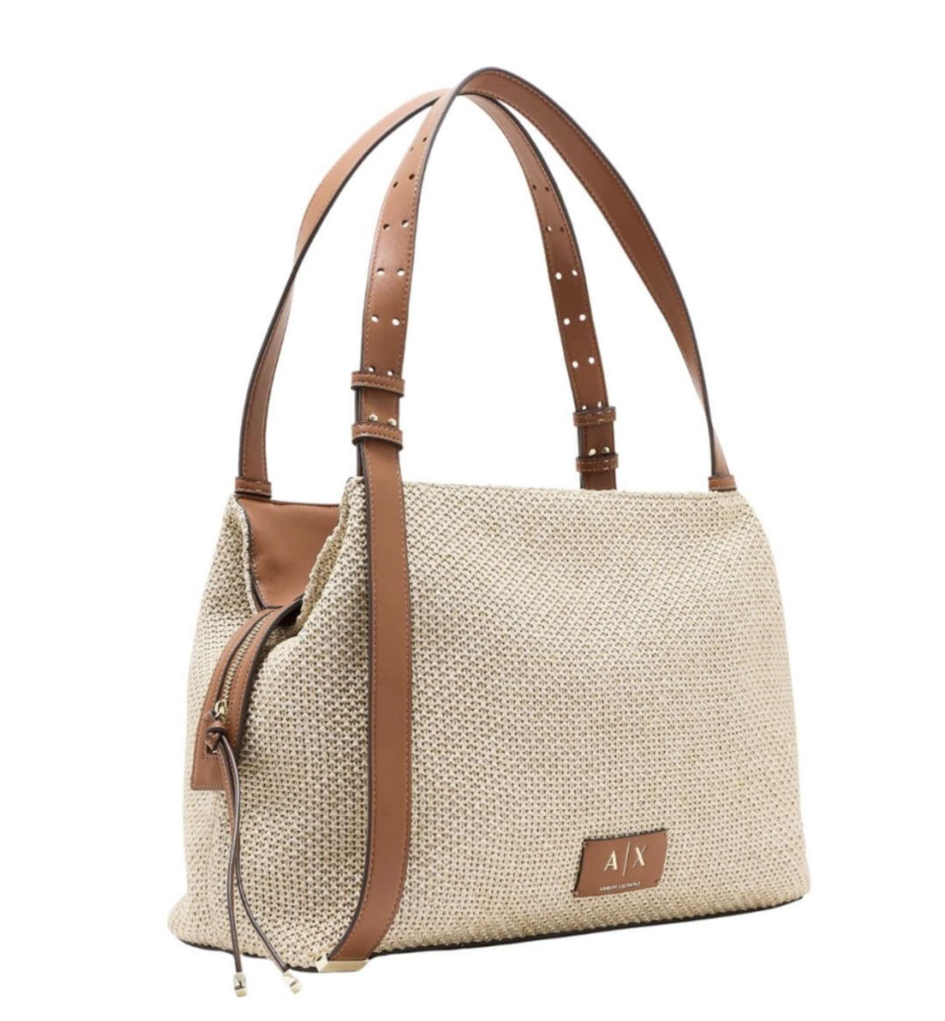 Borsa donna shopper Armani Exchange natural/ saline clay BS26AX31 XW002603 AF22683 M6261