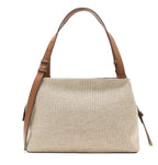 Borsa donna shopper Armani Exchange natural/ saline clay BS26AX31 XW002603 AF22683 M6261