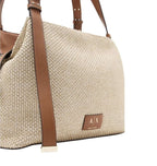 Borsa donna shopper Armani Exchange natural/ saline clay BS26AX31 XW002603 AF22683 M6261