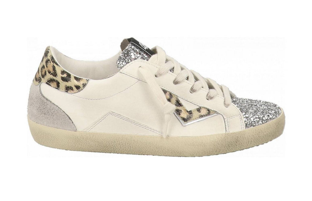 Scarpe donna 4B12 sneaker coral leo/ silver glitter DS26QB06 SUPRIME-D8009
