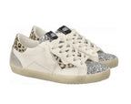 Scarpe donna 4B12 sneaker coral leo/ silver glitter DS26QB06 SUPRIME-D8009