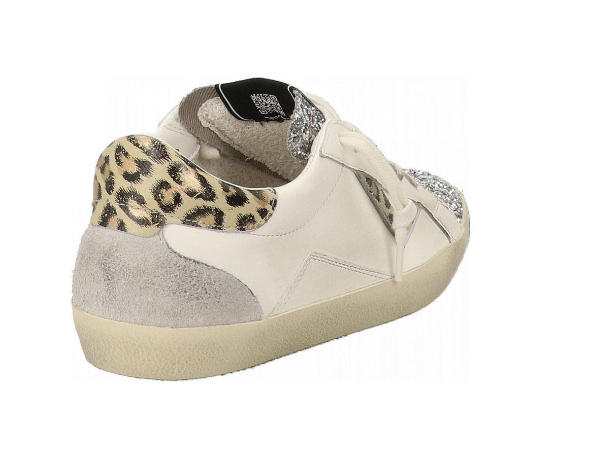 Scarpe donna 4B12 sneaker coral leo/ silver glitter DS26QB06 SUPRIME-D8009