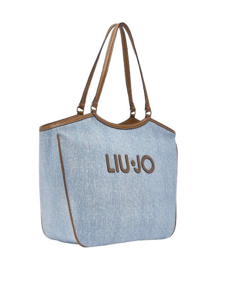 Borsa donna Liu-jo Ferielle L Tote light denim BS26LJ53 AA6208 T377A
