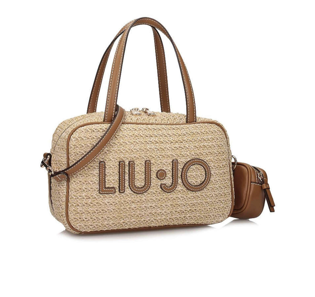 Borsa donna bauletto Liu-jo Ferielle M Bowling naturale BS26LJ55 AA6113 T383A