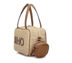 Borsa donna bauletto Liu-jo Ferielle M Bowling naturale BS26LJ55 AA6113 T383A