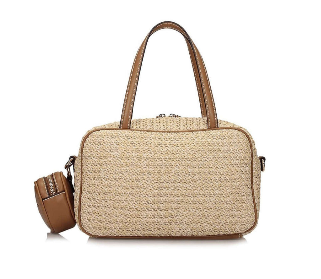 Borsa donna bauletto Liu-jo Ferielle M Bowling naturale BS26LJ55 AA6113 T383A