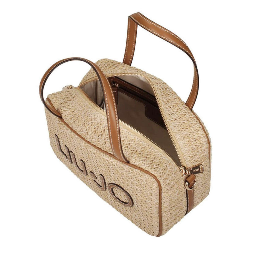 Borsa donna bauletto Liu-jo Ferielle M Bowling naturale BS26LJ55 AA6113 T383A