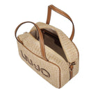 Borsa donna bauletto Liu-jo Ferielle M Bowling naturale BS26LJ55 AA6113 T383A