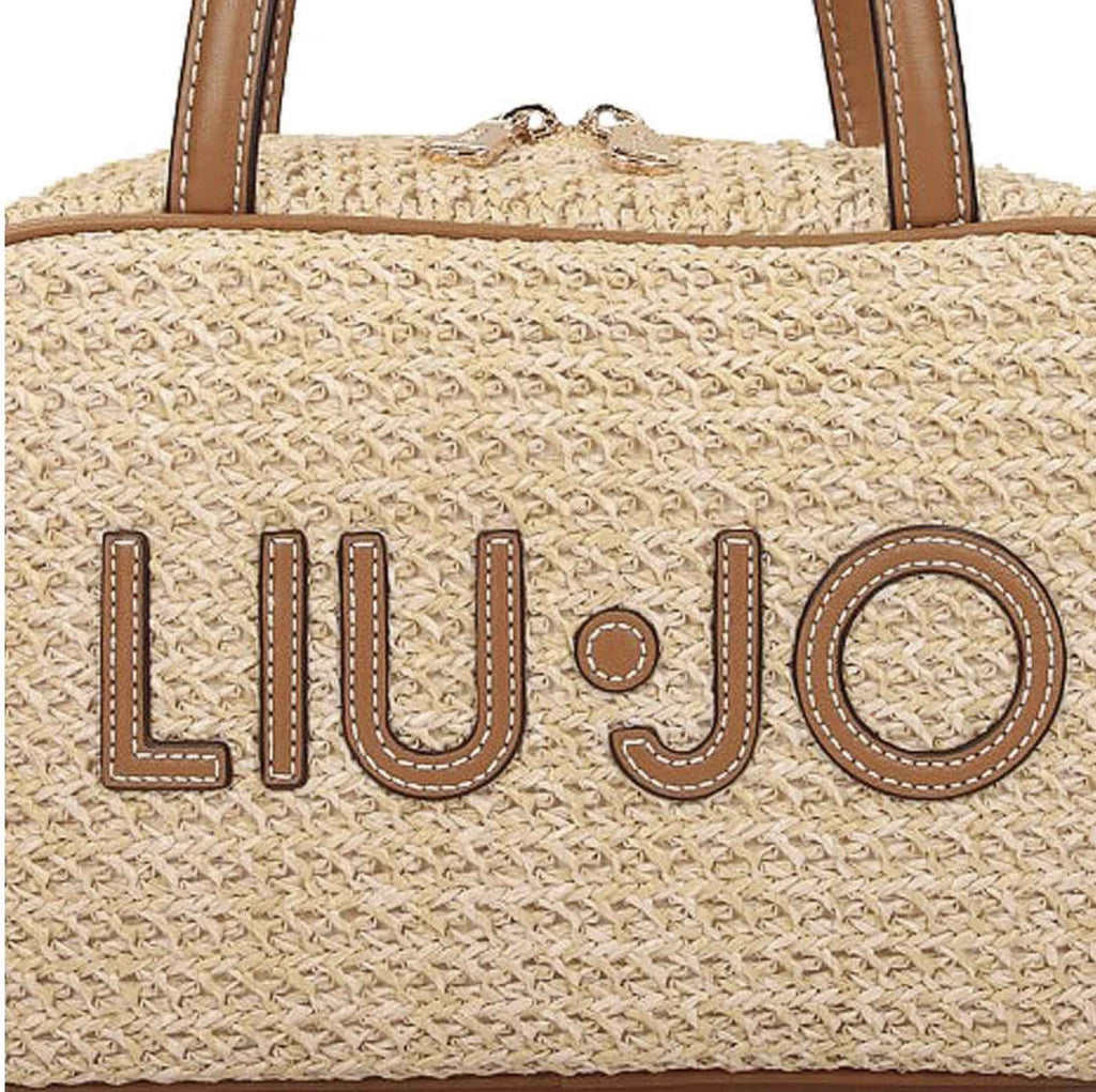 Borsa donna bauletto Liu-jo Ferielle M Bowling naturale BS26LJ55 AA6113 T383A