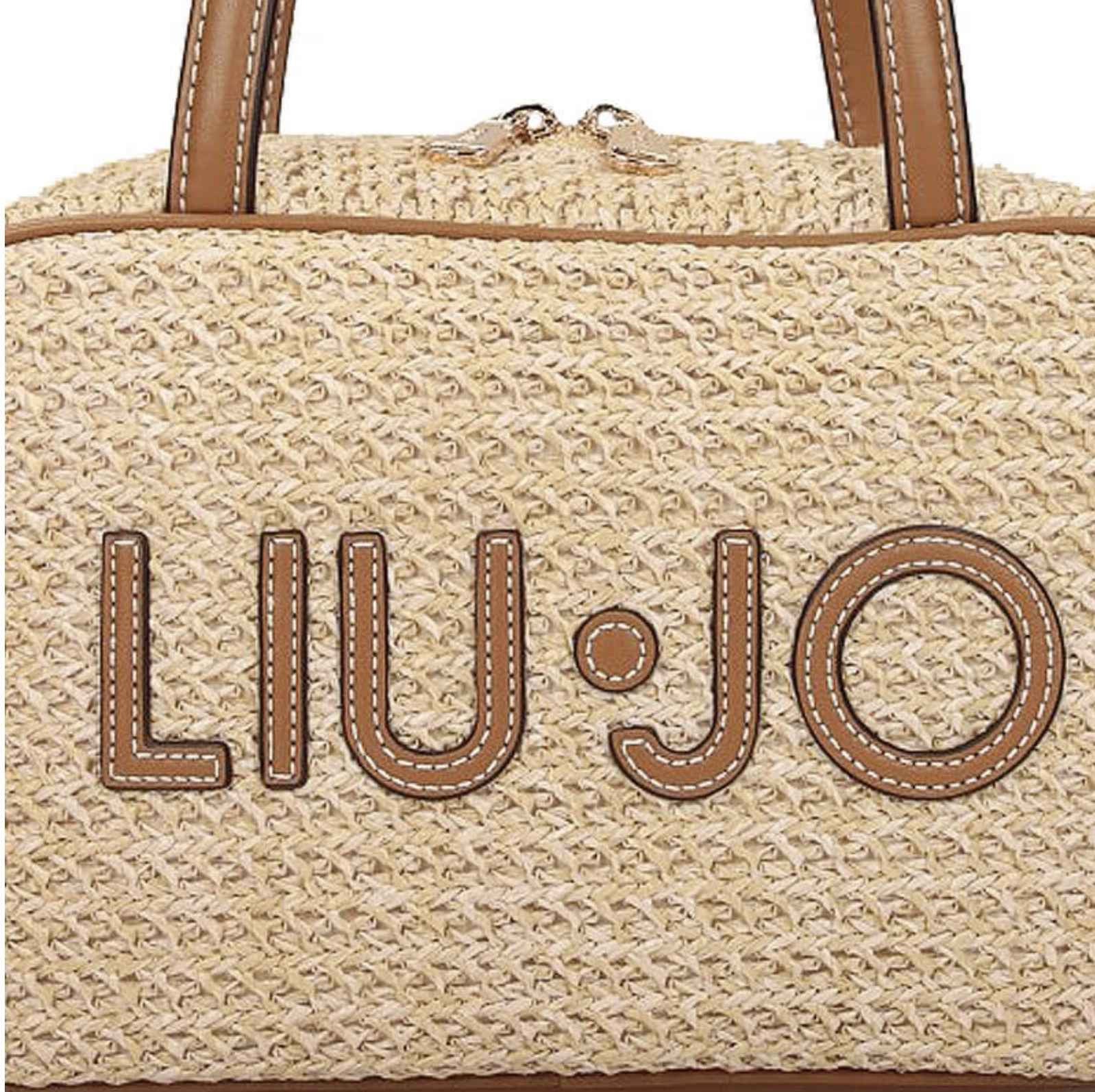 Borsa donna bauletto Liu-jo Ferielle M Bowling naturale BS26LJ55 AA6113 T383A